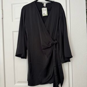 H&M New with Tags Black Wrap Dress